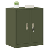 Storage Cabinet Olive Green 60 x 40 x 70 cm Steel 891722