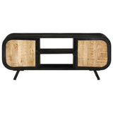 TV Cabinet 110x30x45 cm Rough Mango Wood 328414