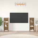 TV Cabinet Set Wall-mounted 2 pcs Artisan Oak 107 x 35 x 37 cm 3393548