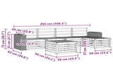 Outdoor Sofa Set 6 pcs Natural 3384270