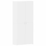Shoe Cabinet with Door White 80 x 35.5 x 180 cm Engineered wood 3333836