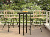 Bar Stools 2 pcs 45x56x103,5 cm PE Rattan and Steel 319430