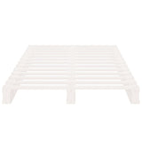 Bed Frame without Mattress White 75x190 cm Small Single Solid Wood Pine 3120158