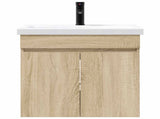 Bathroom Vanity Unit with Tap Sonoma Oak 61 x 40 x 74.5 cm 889539