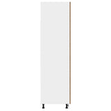 Refrigerator Cabinet Lyon Old Wood 60x57x207 cm Engineered Wood 856125