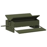 Chicken Treadle Feeder Olive Green 75 x 53 x 20.5 cm 874676