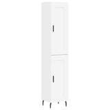 Highboard White 34,5x34x180 cm Engineered Wood 3200465