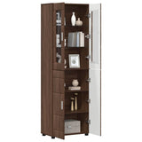 Highboard FLORIN Brown Oak 60 x 35 x 182 cm Engineered Wood 3397921