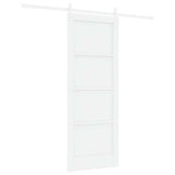 Sliding Door White 78 x 202 cm Solid Pine Wood 3333247