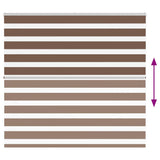 Zebra Blind Brown 165x100 cm Fabric Width 160.9 cm Polyester 4014326