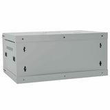 Network Cabinet with Storage Grey 60 x 45 x 28 cm Steel 42017631