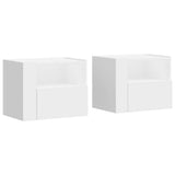 Wall-mounted Bedside Cabinets 2 pcs White 45x30x35 cm 848312