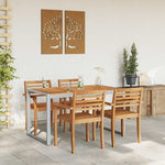 Garden Dining Table Grey 140 x 80 x 75 cm 4010602