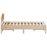 Bed Frame without Mattress 140x190 cm Solid Wood Pine 3207225