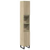 ZNTS 3 Piece Bathroom Furniture Set Sonoma Oak Engineered Wood 3307675