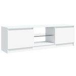 ZNTS TV Cabinet with LED Lights White 120x30x35.5 cm 804283