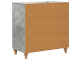 Drawer Cabinet Concrete Grey 66 x 34.5 x 90 cm Engineered Wood 894148