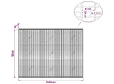 Gabion with 5 mm Wire and 5x2.5 cm Mesh 150x20x150 cm 3463605