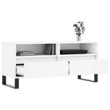 TV Cabinet White 100x34.5x44.5 cm Engineered Wood 831244