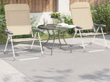 Area Rugs Square PALMERAS Cream 120 x 120 cm Polyester 42022577