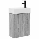 Bathroom Vanity Unit with Tap Grey Sonoma 45.5 x 22.5 x 84 cm 889438