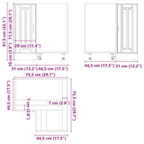 Kitchen Corner Base Cabinet Lucca High Gloss White Engineered Wood 853749