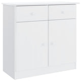 Sideboard ALTA White 77x35x73 cm Solid Wood Pine 353942