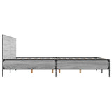 Bed Frame without Mattress Grey Sonoma 135x190 cm Double 3280030