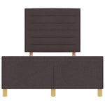 ZNTS Bed Frame - Dark Brown, 140x200 cm, Fabric 3344658
