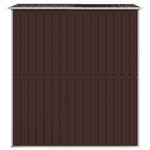 Garden Shed Dark Brown 192x191x223 cm Galvanised Steel 3147460