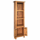 Freestanding Bathroom Cabinet Solid Pinewood 48x32x170 cm 246036