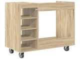 Golf Cabinet with Wheel Plain Sonoma Oak 90 x 45 x 98 cm 899465