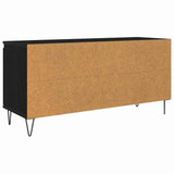 TV Cabinet Black Oak 104 x 35 x 50 cm Engineered Wood 881934