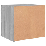 Bedside Cabinet with LED Lights Grey Sonoma 50x40x45 cm 836773