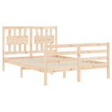 Bed Frame without Mattress Small Double Solid Wood 3194281