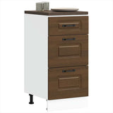 Kitchen Base Cabinet Kalmar Brown Oak Engineered Wood 854247