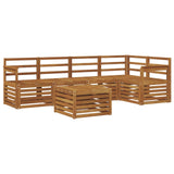 Sectional Sofa Set 6 pcs Natural Solid Acacia Wood 3374834