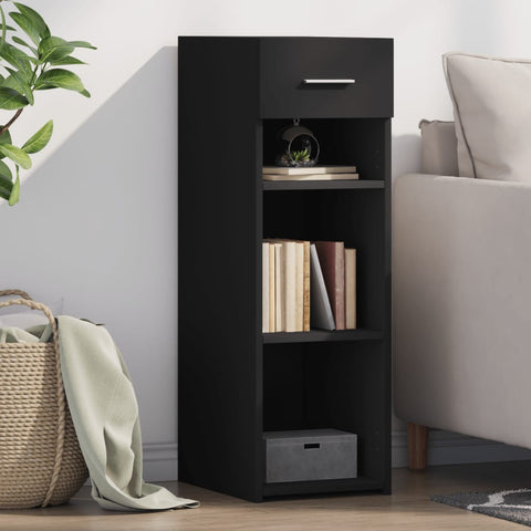 ZNTS Sideboard Black 30x42.5x93 cm Engineered Wood 846307