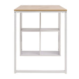 ZNTS Writing Desk 120x60x75 cm Oak and White 245720