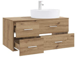 Bathroom Furniture Set 2 pcs Artisan Oak Engineered Wood 3403991