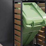 Wheelie Bin Storage for 6 Bins Anthracite 408 x 77.5 x 121.5 cm 3394777