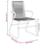 Garden Dining Set Black 3060275