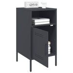 ZNTS Bedside Cabinet Anthracite 36x39x68 cm Steel 843070