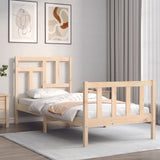 Bed Frame without Mattress 90x200 cm Solid Wood Pine 3193126