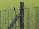 Welded Wire Fence with Concrete Base 50 x 0.8 m 3352584