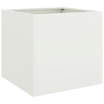 ZNTS Planters 2 pcs White 49x47x46 cm Steel 841562