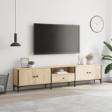 TV Cabinet with Drawer Sonoma Oak 200x25x44 cm Engineered Wood 838989
