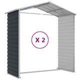 Garden Shed Anthracite 191x215x198 cm Galvanised Steel 3188254