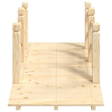 Garden Bridge with Railings 150x67x56cm Solid Wood Spruce 363355