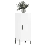 Sideboard High Gloss White 34.5x34x90 cm Engineered Wood 828550